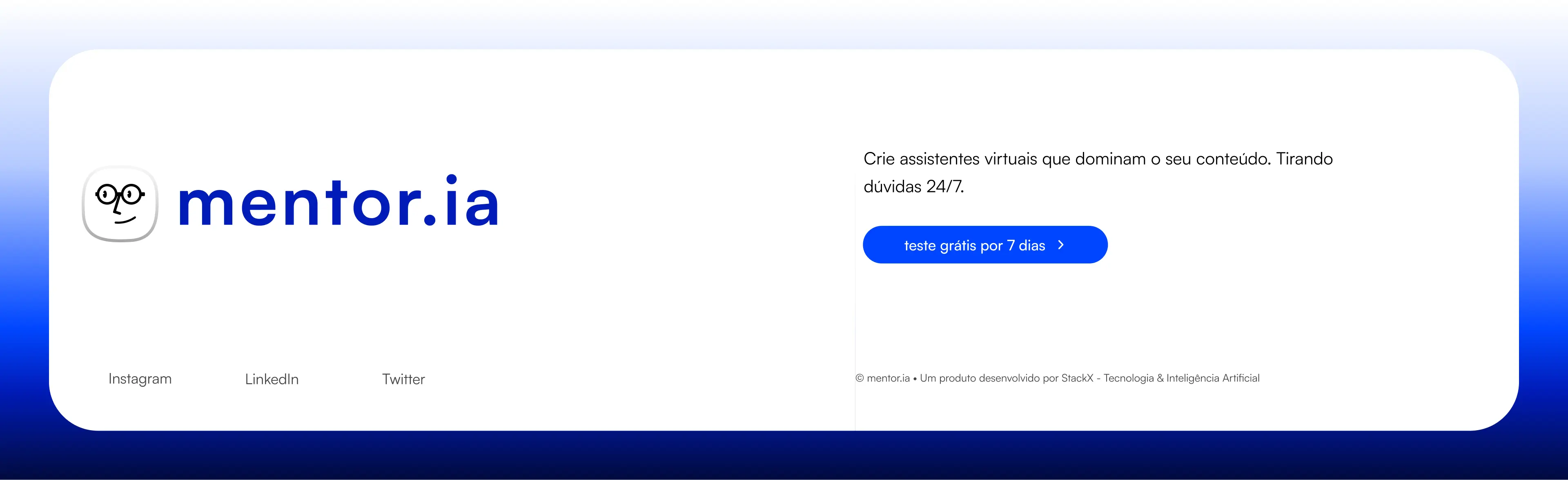 Rodapé do site